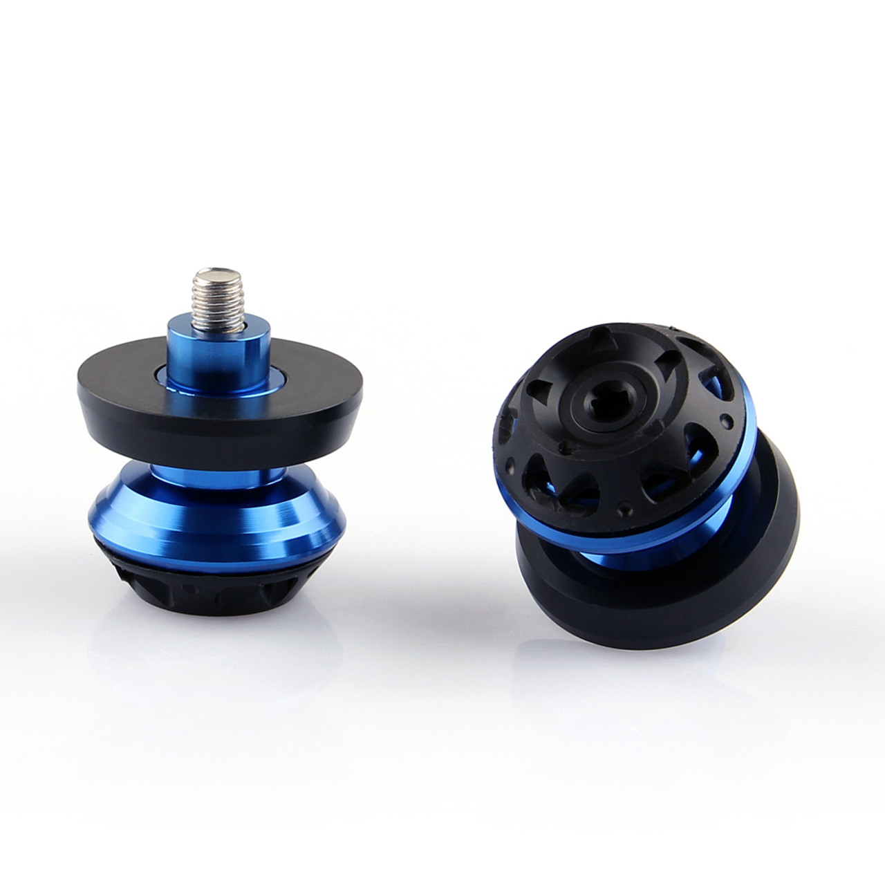 6mm Swingarm Sliders Spools Yamaha Blue