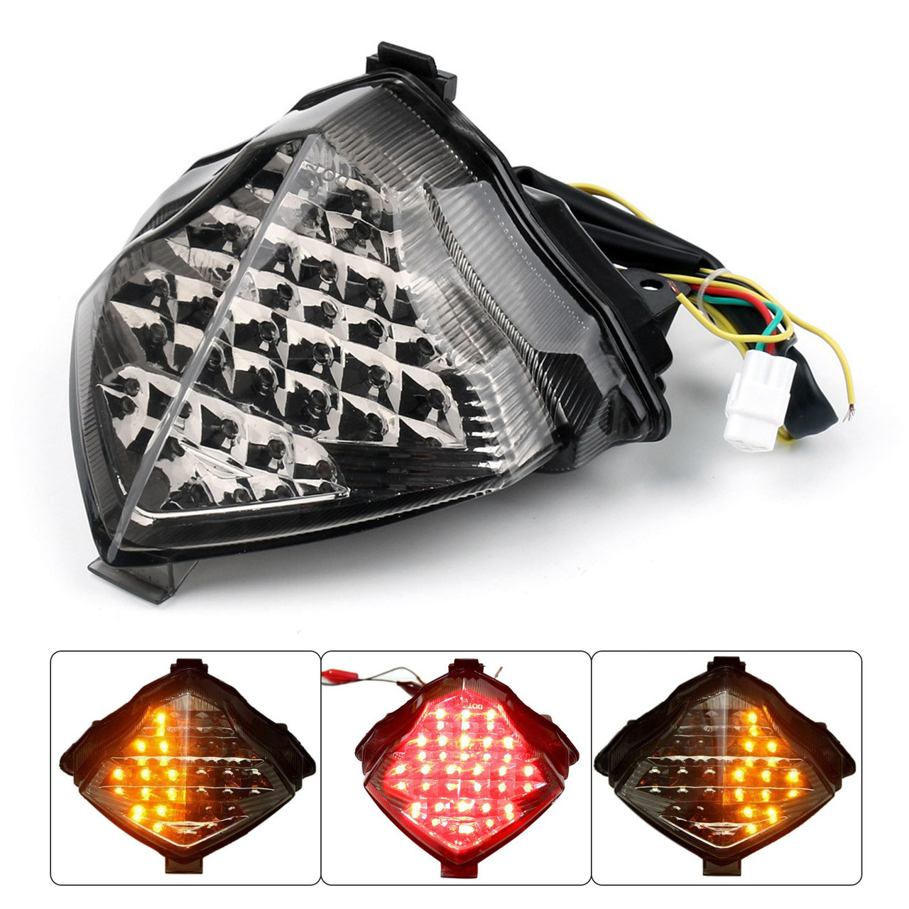 LED Tail Light With Turn Signal Yamaha YZF R1 (2004-2006) Smoke