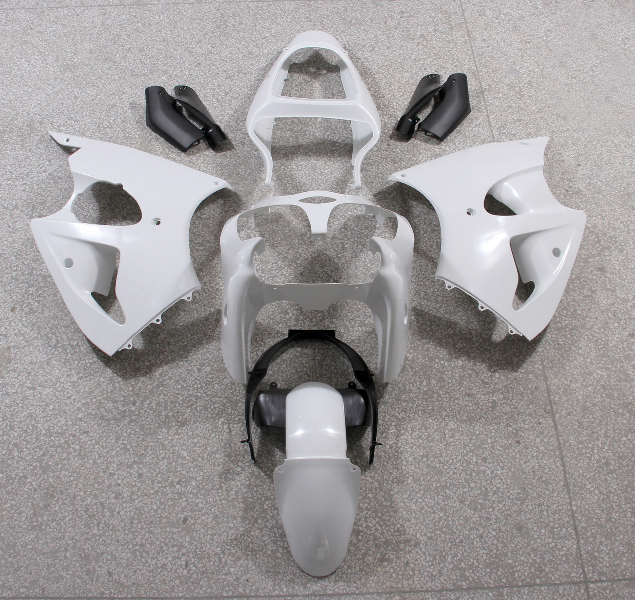 Fairings Plastics Kawasaki ZX6R 636 Red ZX6R Racing (2000-2002)