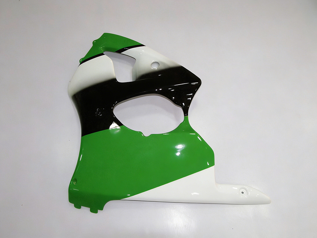 Amotopart Fairings Plastics Kawasaki ZX6R 636 00-02 ZZR600 05-08 Green White Black Ninja Racing