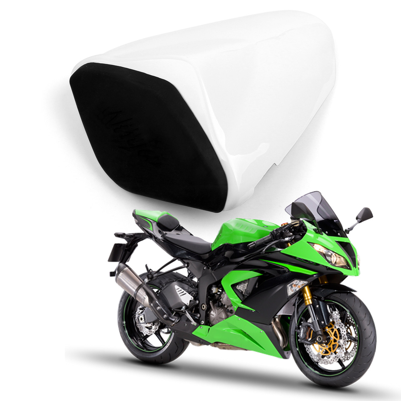 Seat Cowl Rear Seat Cover Fit For Kawasaki ZX6R ZX 636 2009-2016 White