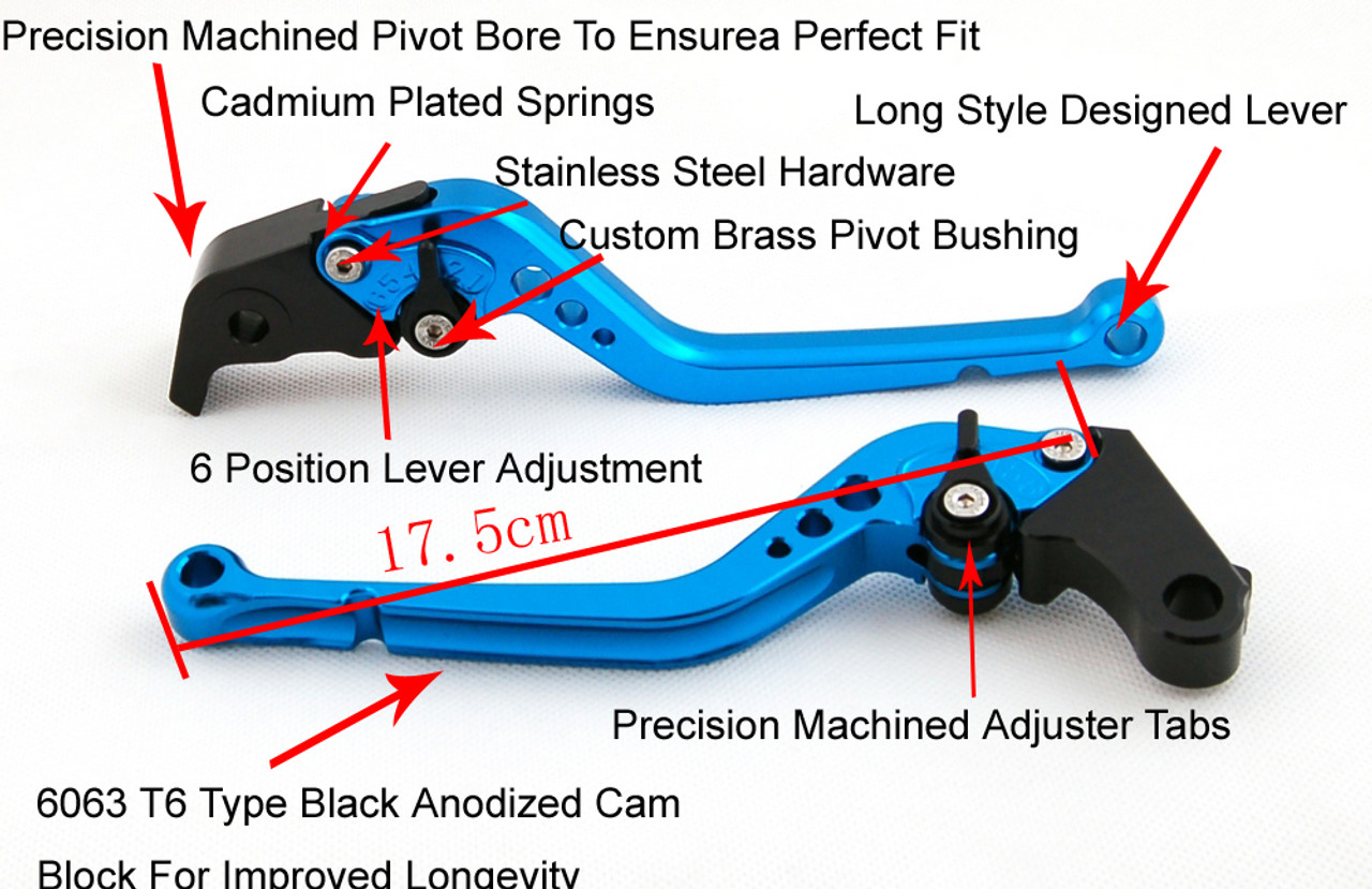 Standard Staff Length Adjustable Brake Clutch Levers Honda CBR 600 F2 F3 F4 F4i 1991-2007