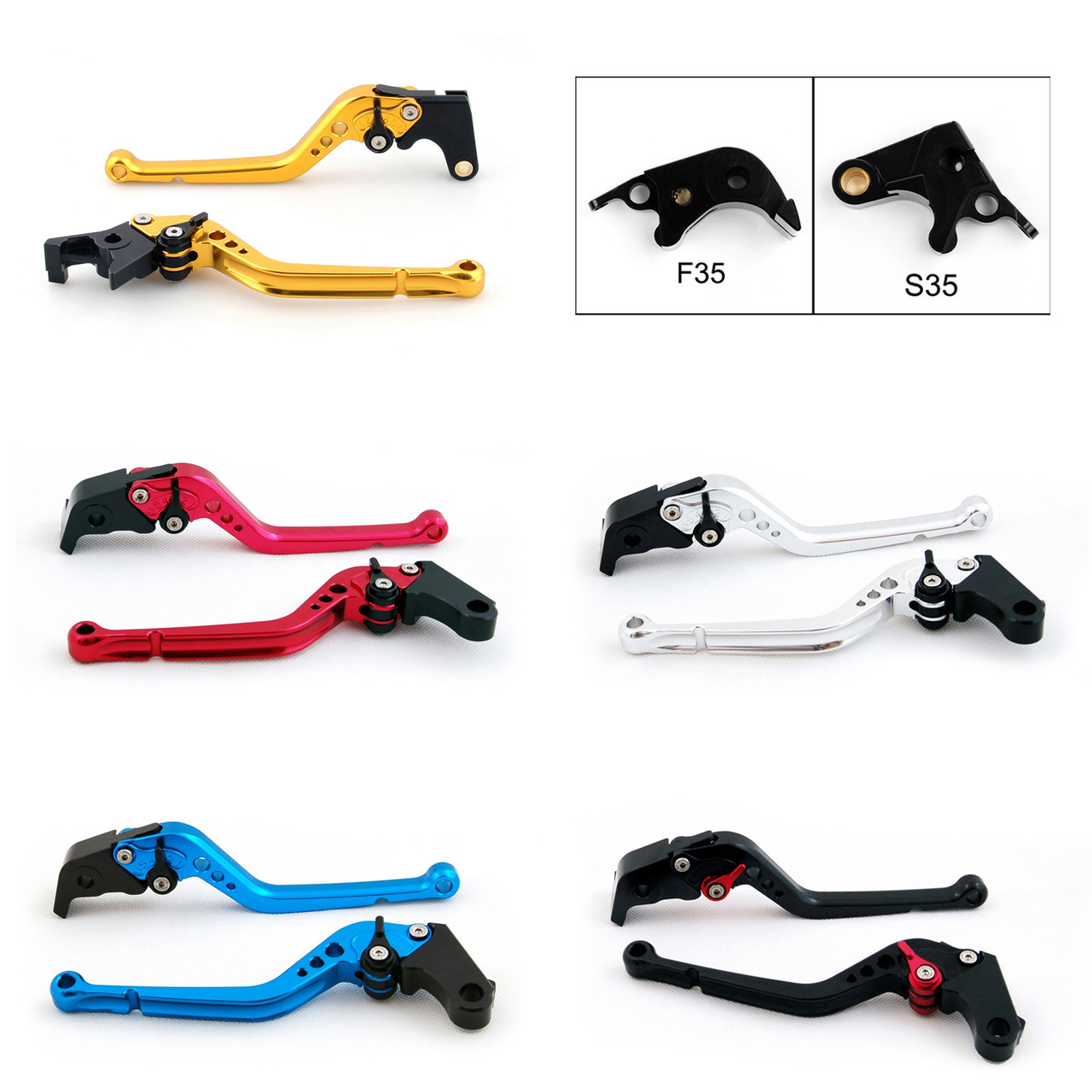 Standard Staff Length Adjustable Brake Clutch Levers Suzuki GSXR750 2006-2010