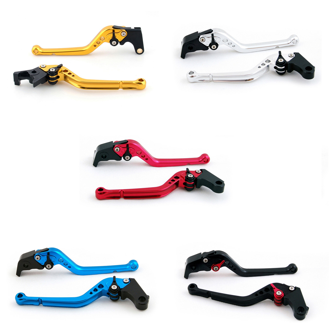 Standard Staff Length Adjustable Brake Clutch Levers Suzuki GSXR750 2004-2005