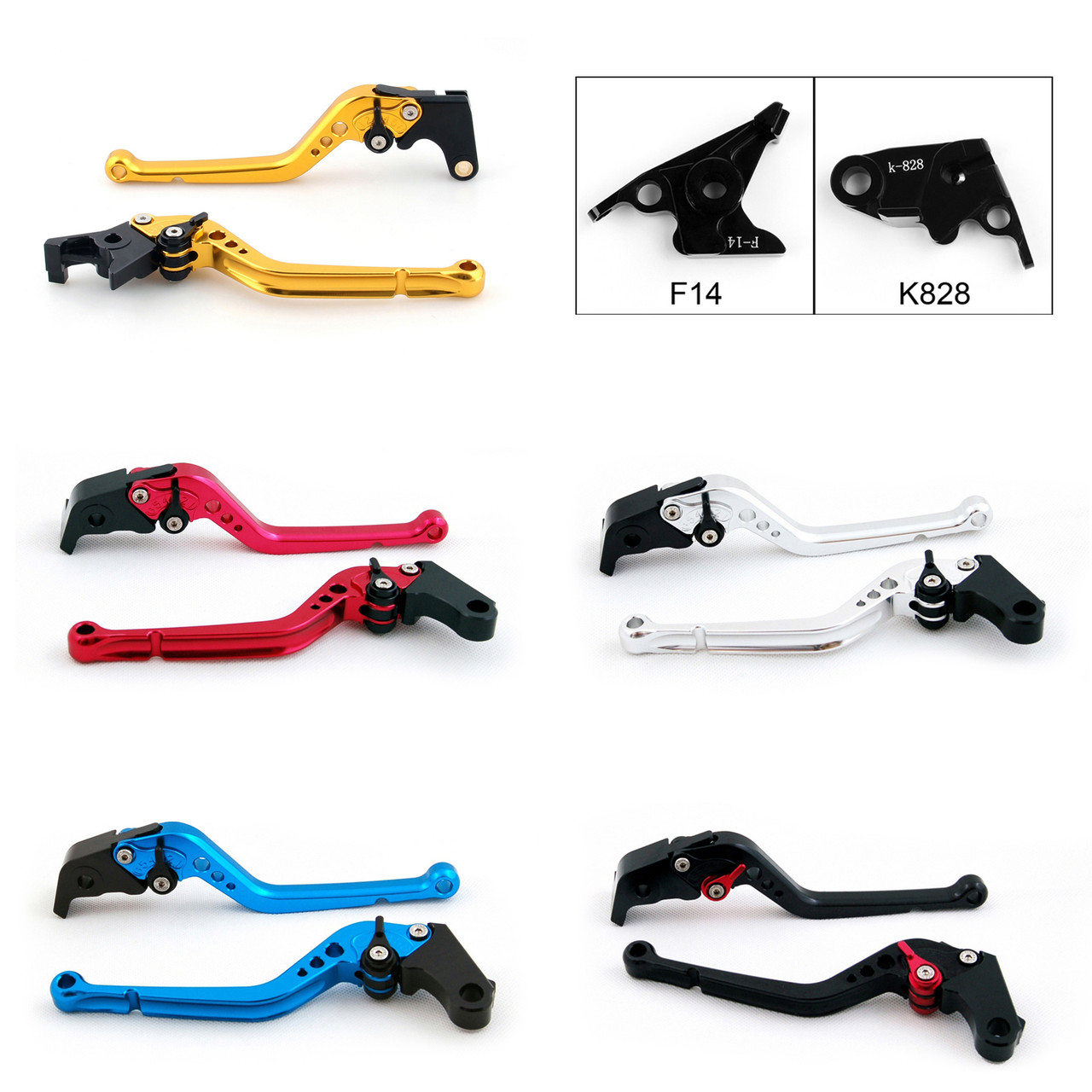 Standard Staff Length Adjustable Brake Clutch Levers Kawasaki VERSYS 1000 2012-2014