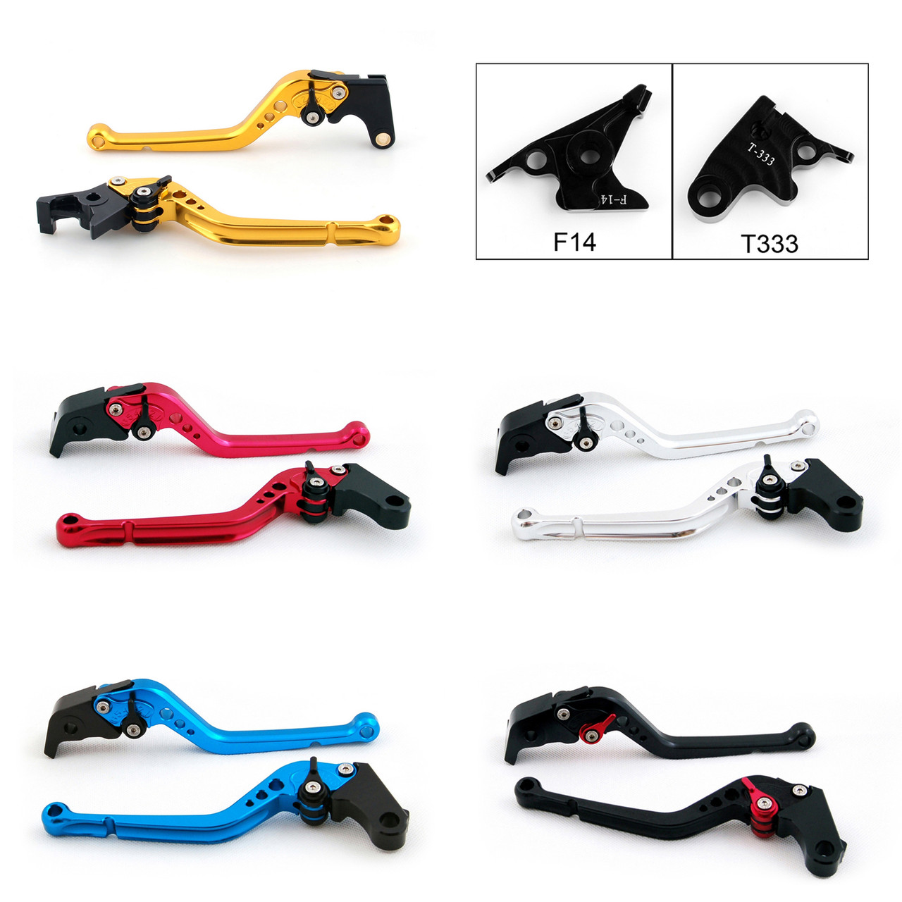 Standard Staff Length Adjustable Brake Clutch Levers Triumph THRUXTON 2004-2015 (F-14/T-333)
