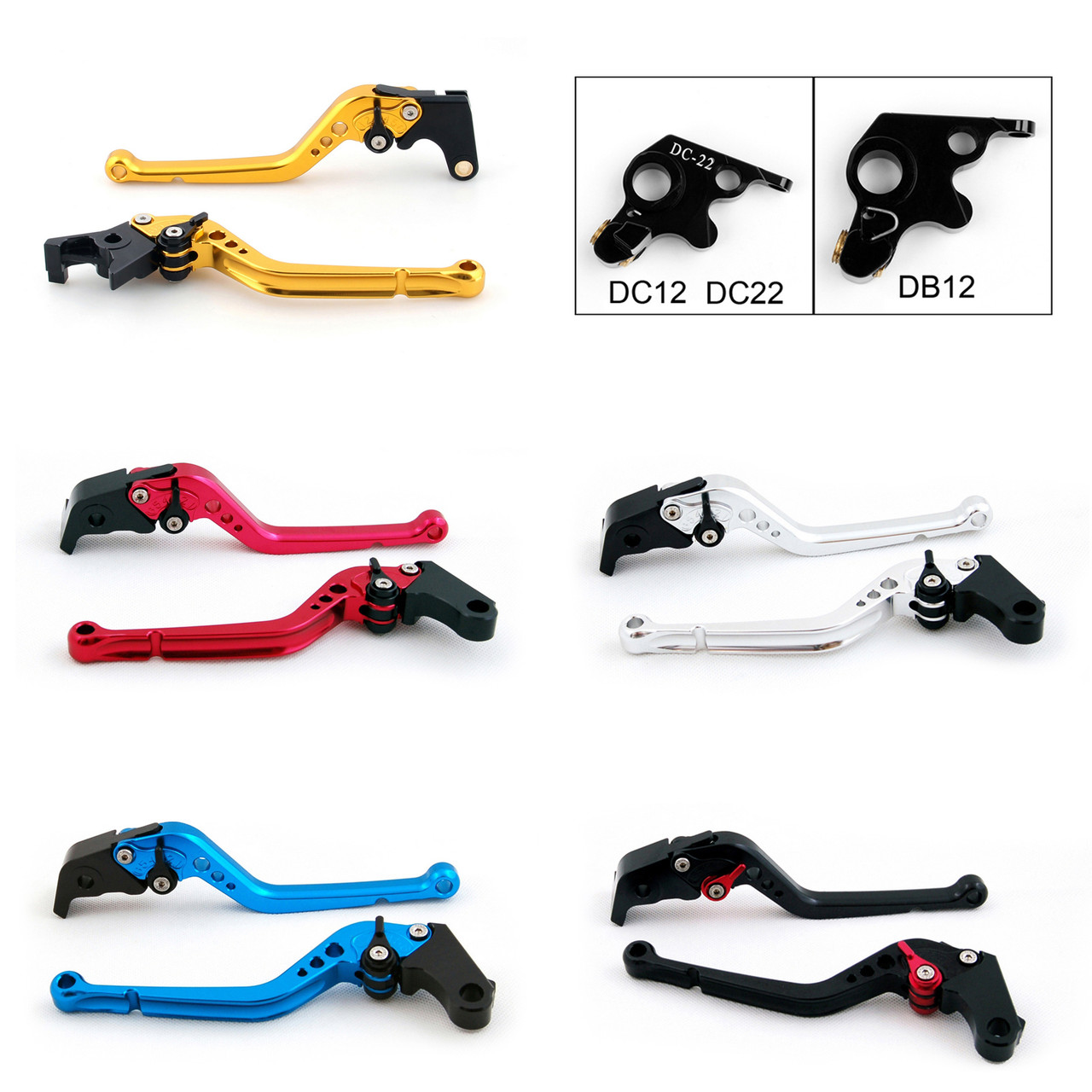 Standard Staff Length Adjustable Brake Clutch Levers Ducati 916 916SPS UP TO 1998 (DB-12/DC-12)