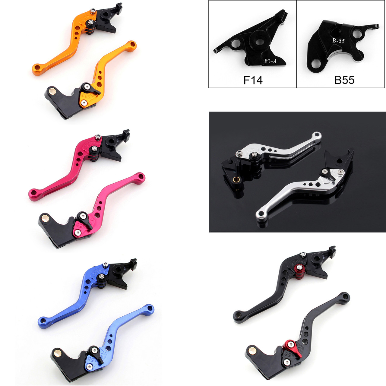 Shorty Adjustable Brake Clutch Levers Buell XB12R 2009 (F-14/B-55)