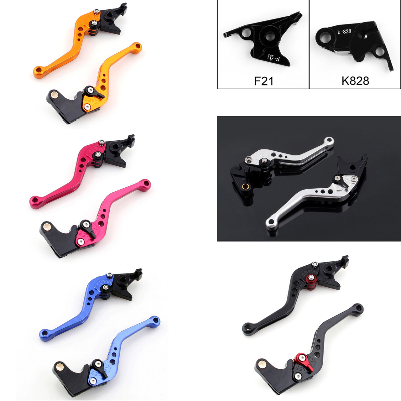 Shorty Adjustable Brake Clutch Levers Kawasaki Z800 2013-2015