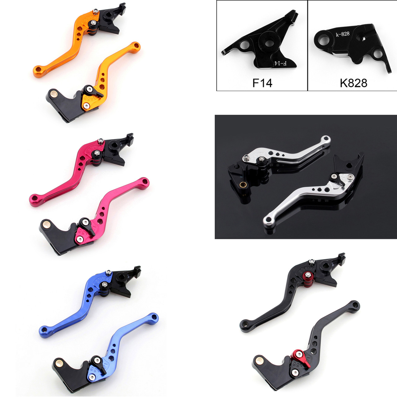 FXCNC Folding Extendable Adjustable Brake Clutch Levers For VERSYS - View #5