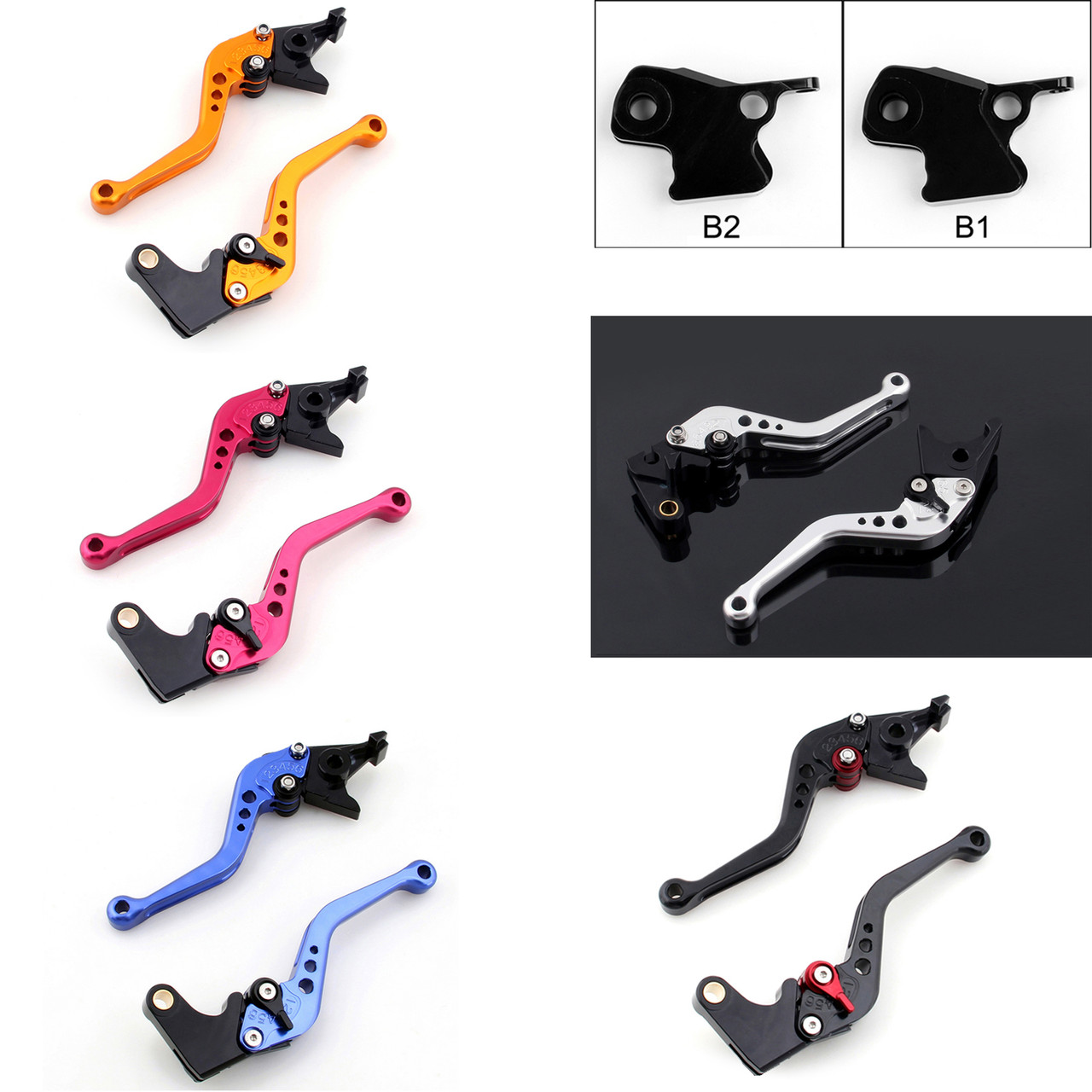 Shorty Adjustable Brake Clutch Levers BMW K1200R SPORT 2006-2008 (B-1/B-2)