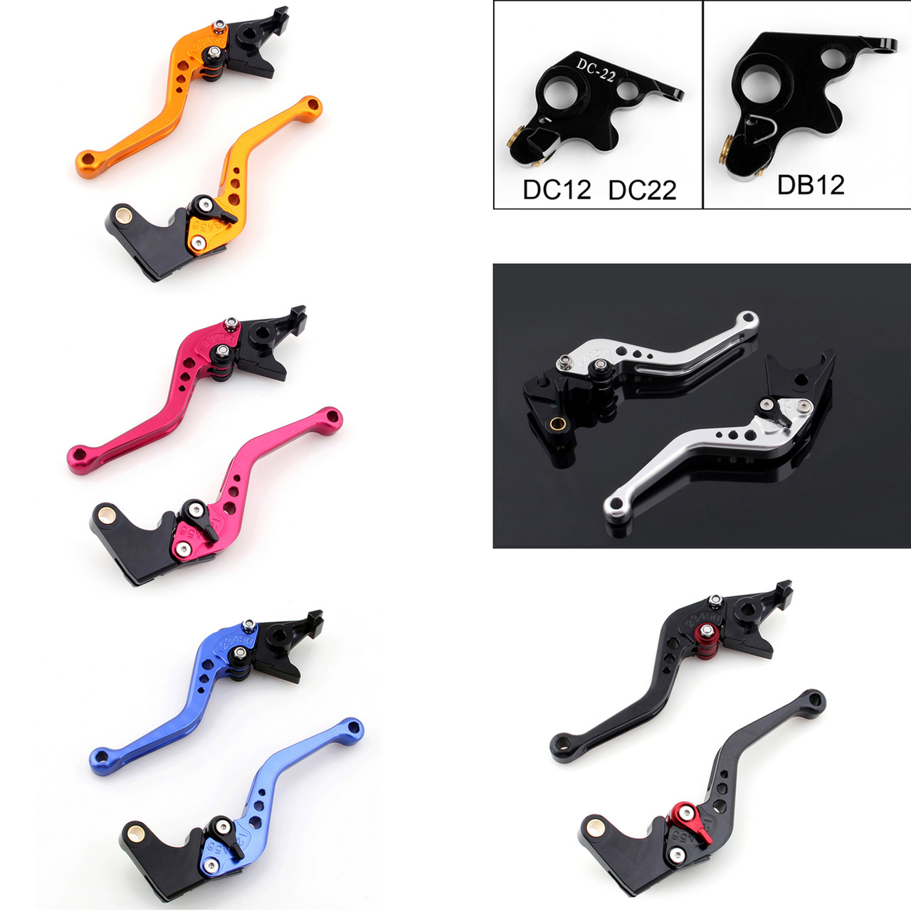 Shorty Adjustable Brake Clutch Levers Ducati MONSTER M620 2002 (DB-12/DC-12)