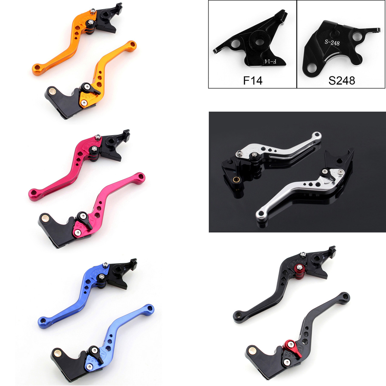 Shorty Adjustable Brake Clutch Levers Suzuki DL650 V-STROM 2011-2012