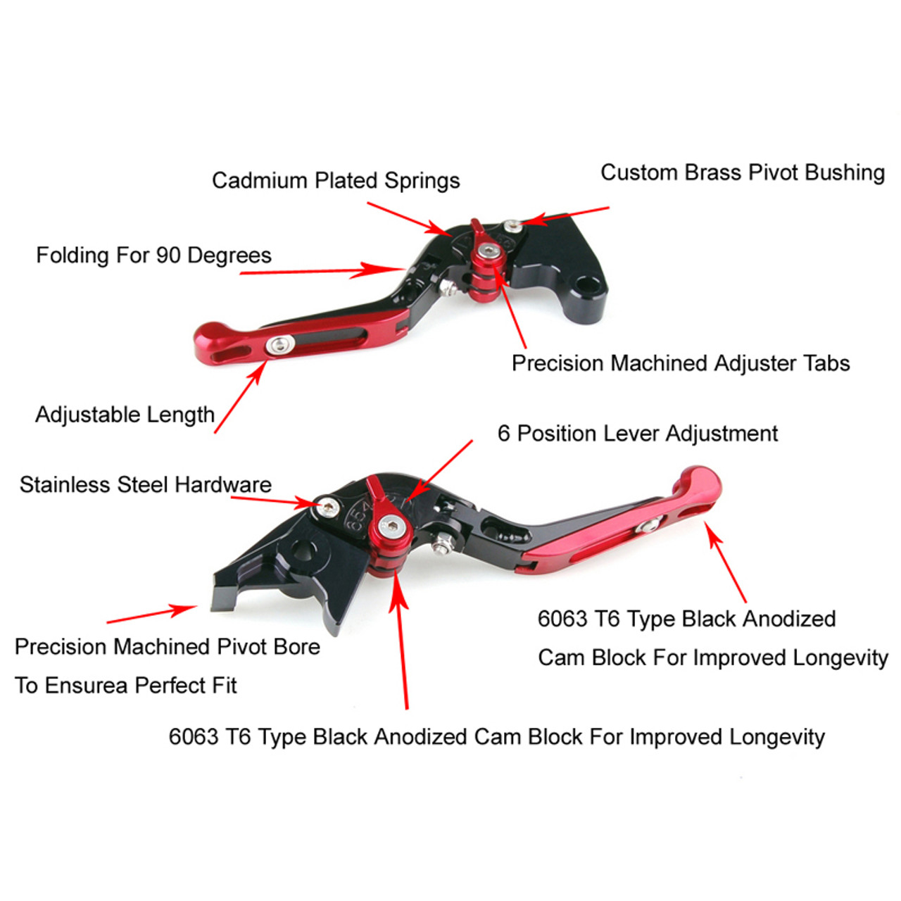 Staff Length Adjustable Brake Clutch Levers Suzuki GSXR1000 2005-2006