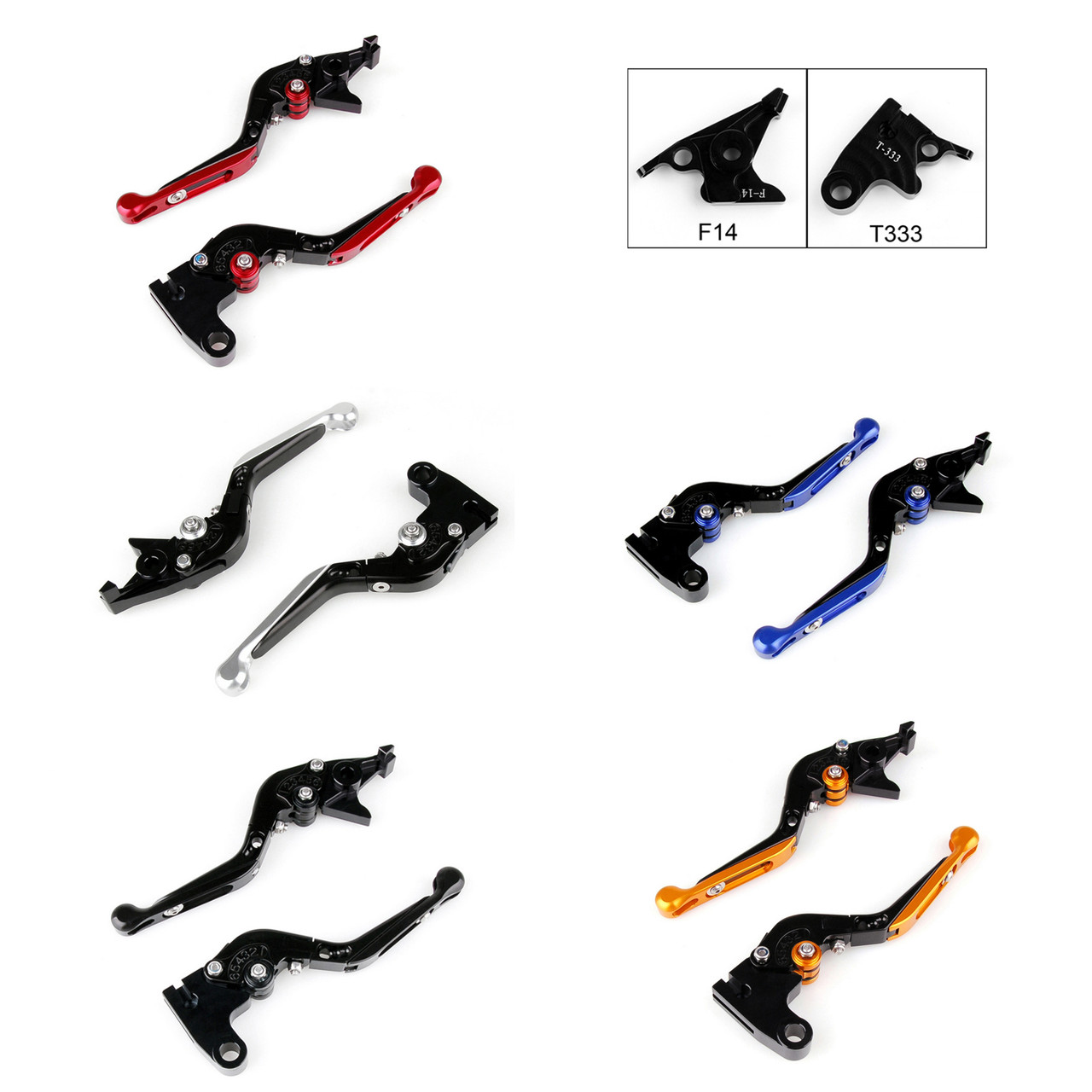 Staff Length Adjustable Brake Clutch Levers Triumph 675 STREET TRIPLE 2008-2016 (F-14/T-333)