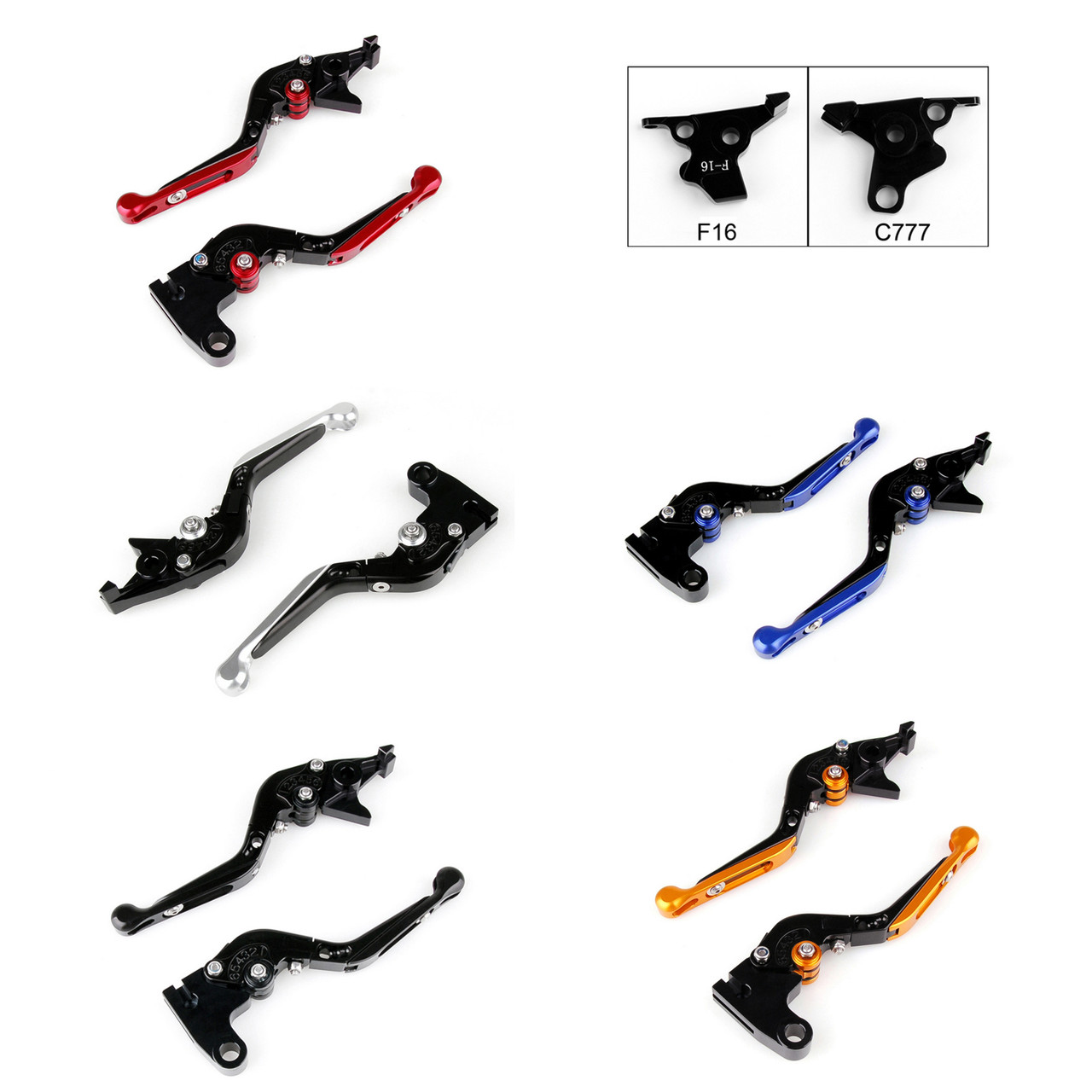 Staff Length Adjustable Brake Clutch Levers Yamaha FJR 1300 2004-2017 (F-16/C-777)