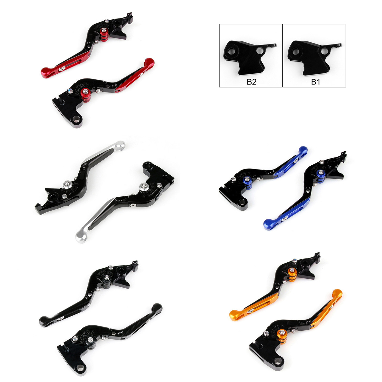 Staff Length Adjustable Brake Clutch Levers BMW HP2 Megamoto 2006-2009 (B-1/B-2)