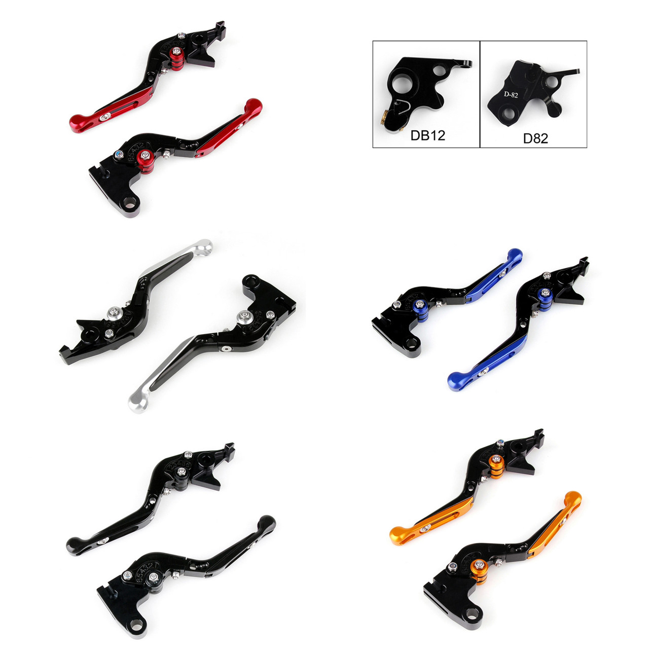 Staff Length Adjustable Brake Clutch Levers Ducati Scrambler 2015-2016 (DB-12/D-82)