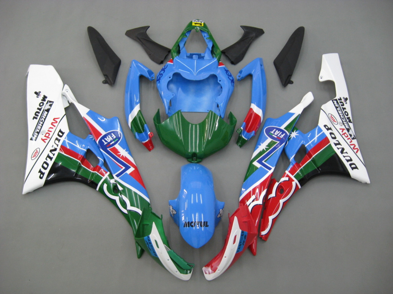 Fairings Yamaha YZF-R6 Red Black R6 Racing (2006-2007)