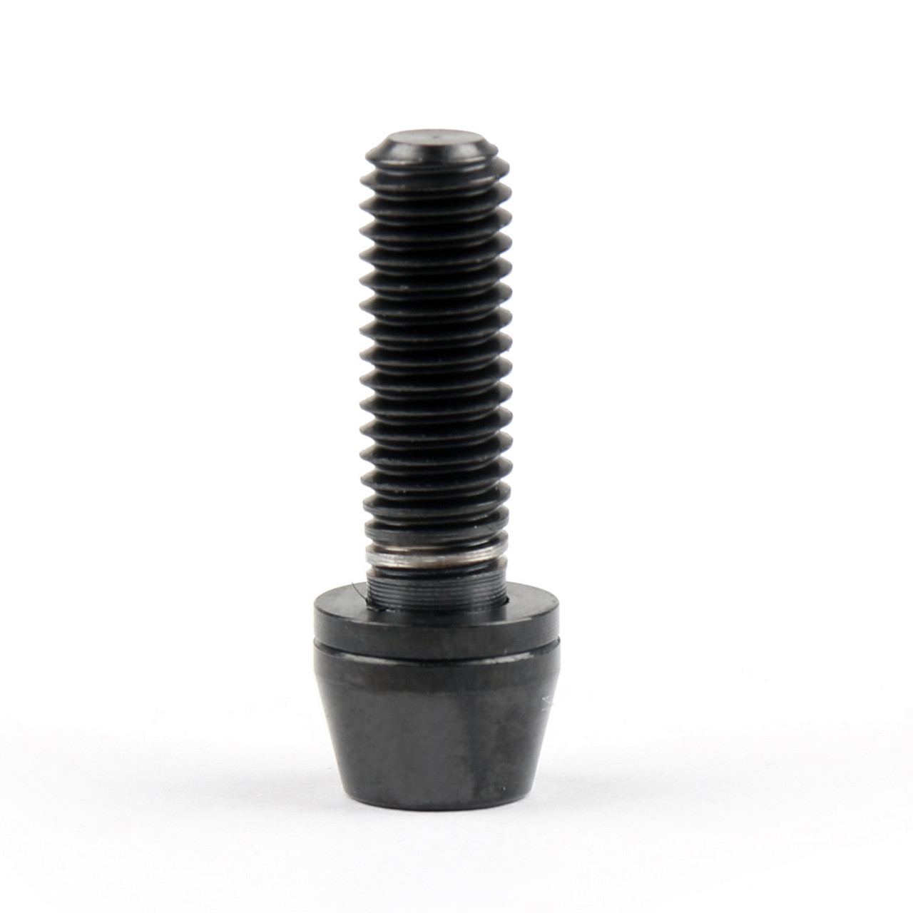 6PCs M5x16mm TITANIUM Bolts Allex Hex Bike Stem Tapered Head Screw + Washer, Black
