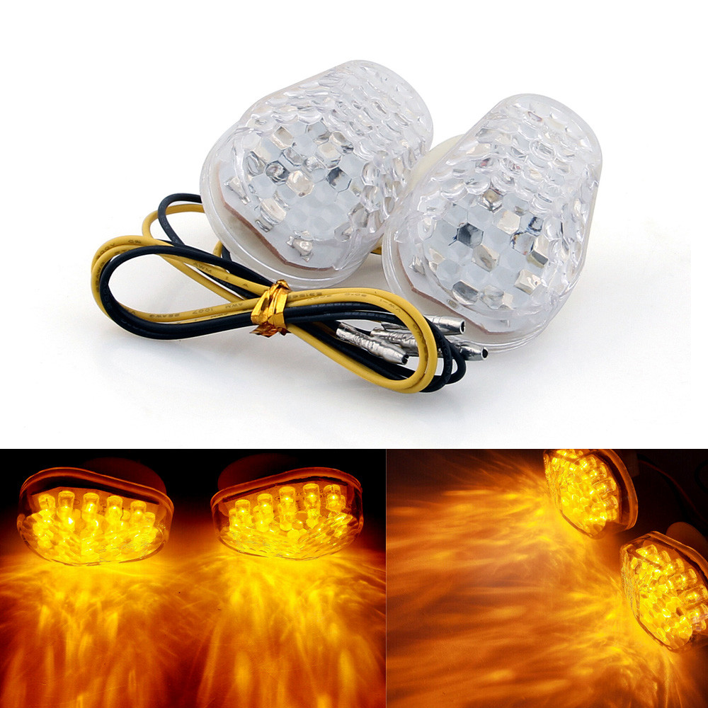 LED Turn Signals Kawasaki ZX6R 1998-2013 ZX10R 2004-2013 ZX 7R 9R 12R ZZR600 Clear