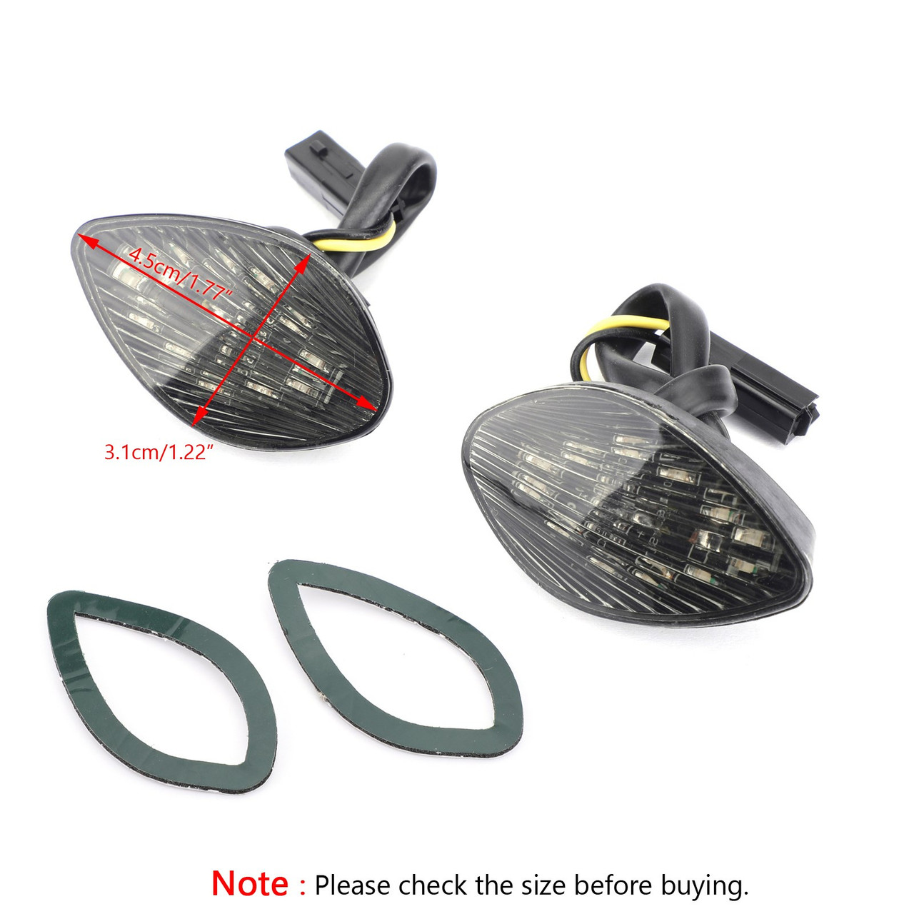 Smoke Turn Signals For Honda CBR 1000 RR Flush Mount 2004-2005