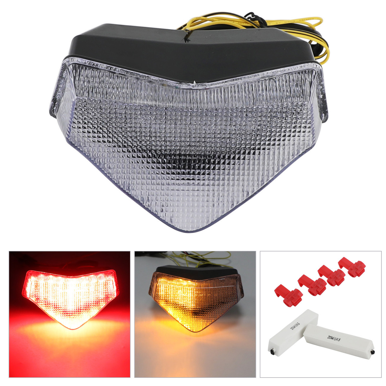 LED Taillight integrated Turn Signals For Triumph Tiger Speed Triple Sprint ST Clear