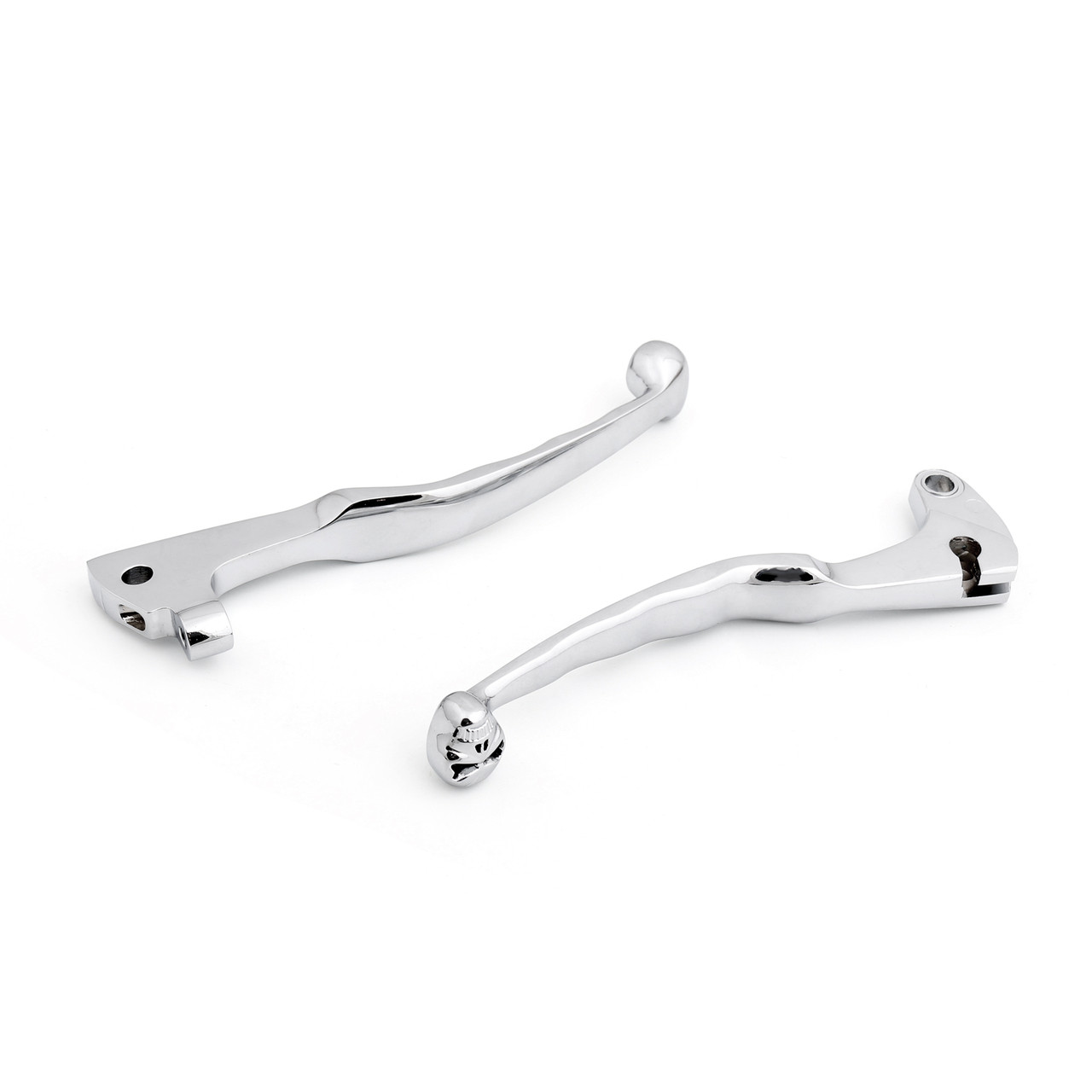 Skull Style Brake Clutch Levers Set Yamaha XV1000 (1985) Chrome