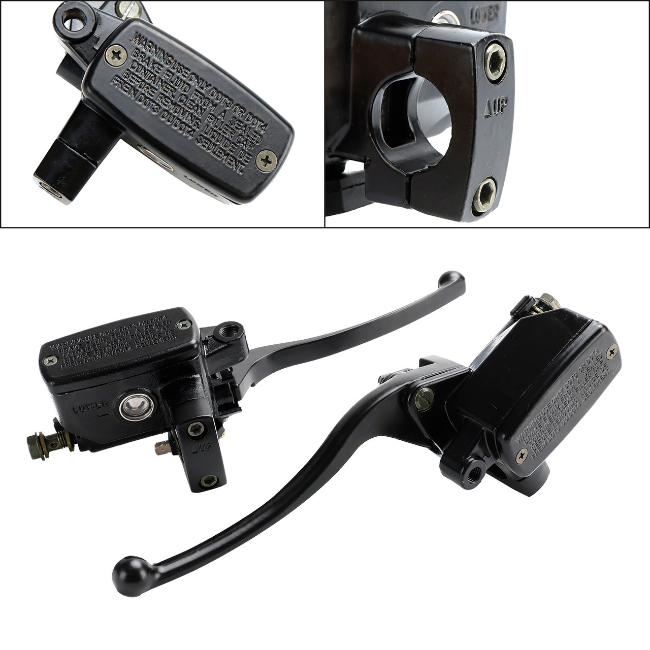 Levers Set Hydraulic Brake Hydraulic Clutch Master Cylinders Honda VTX1800 (2002-2008) Black