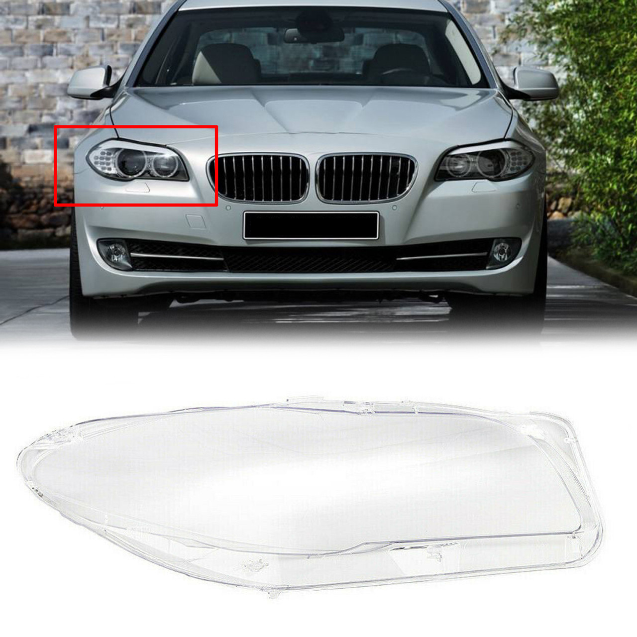 Right Headlight Cover Clear Lens BMW F10 F18 520 523 525 535 530 (2010-2014)