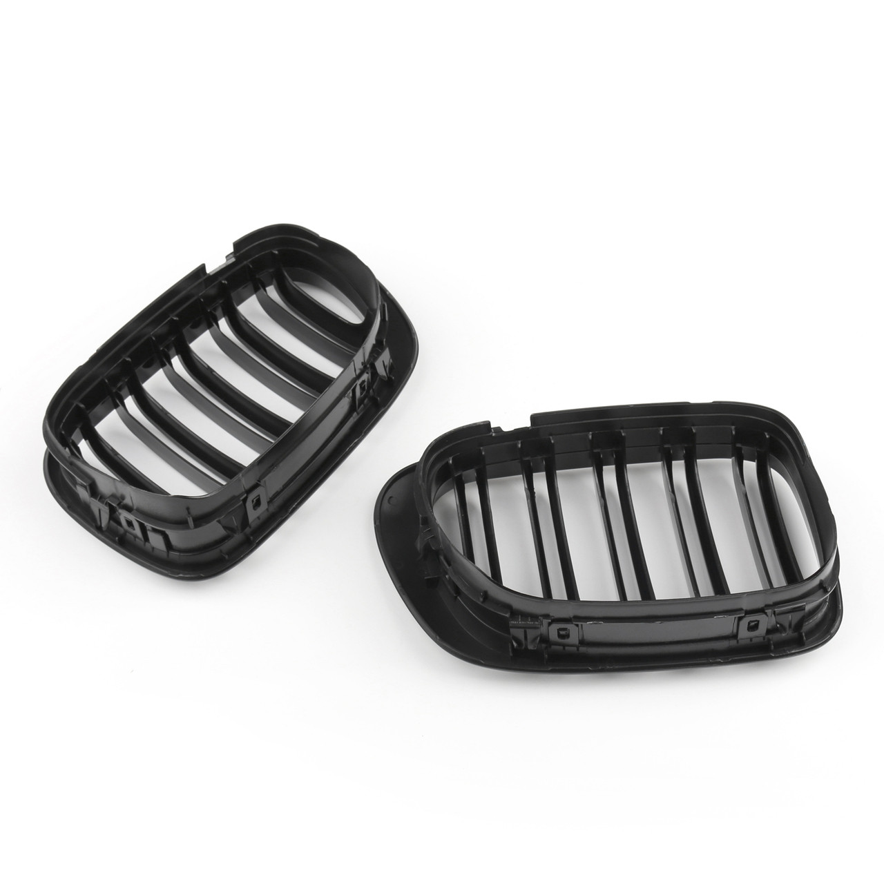 Kidney Grilles Double Rib BMW E46 3 Series Coupe 2 Door (1998-2001), Black