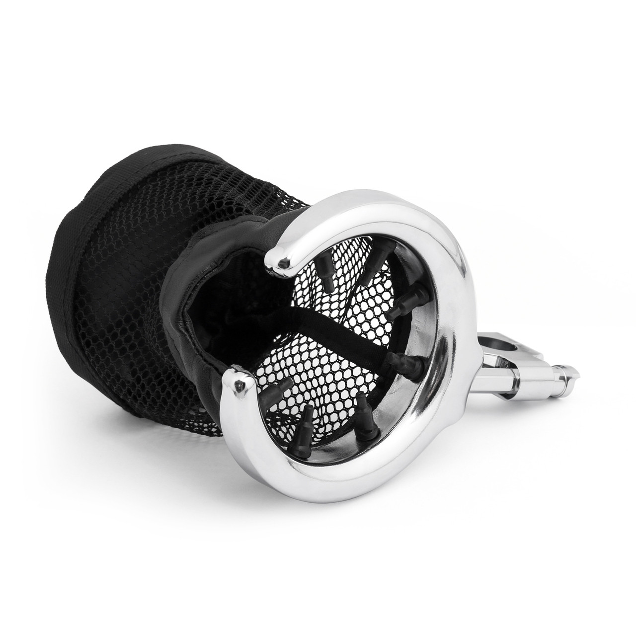 7/8" Handlebar Cup Holder Universal Metal Drink Holder Harley, Chrome