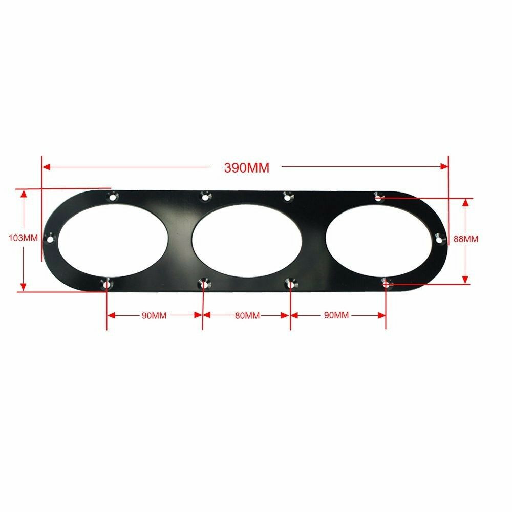 Universal Aluminum Rear Bumper Race Air Diversion Diffuser Panel