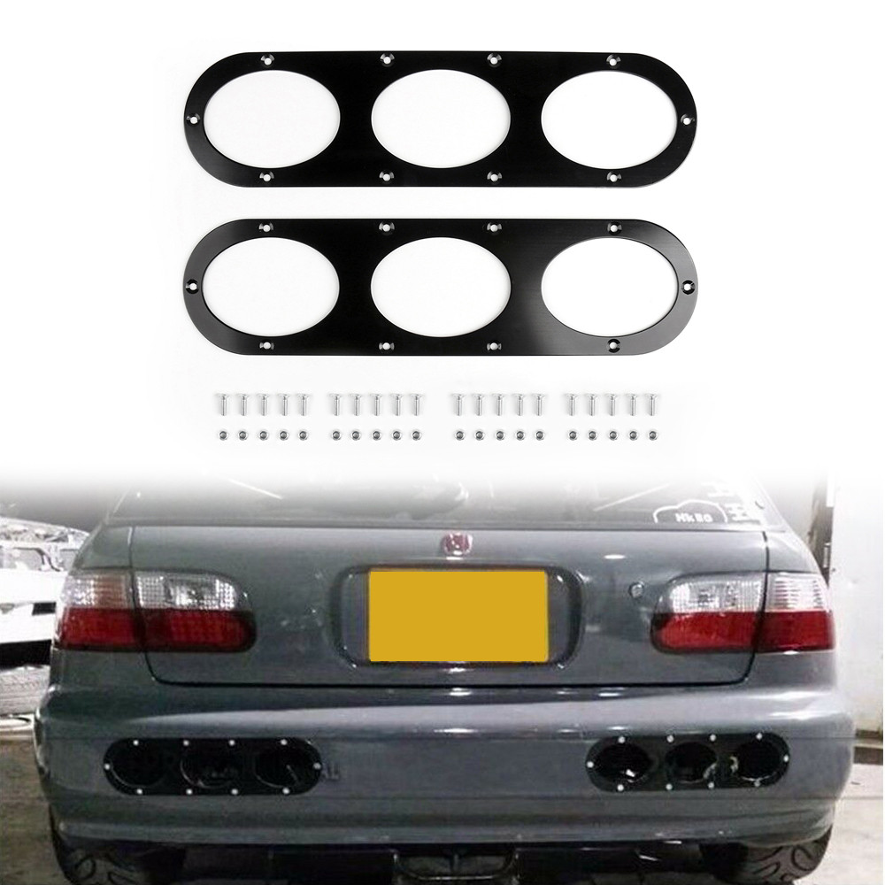 Universal Aluminum Rear Bumper Race Air Diversion Diffuser Panel