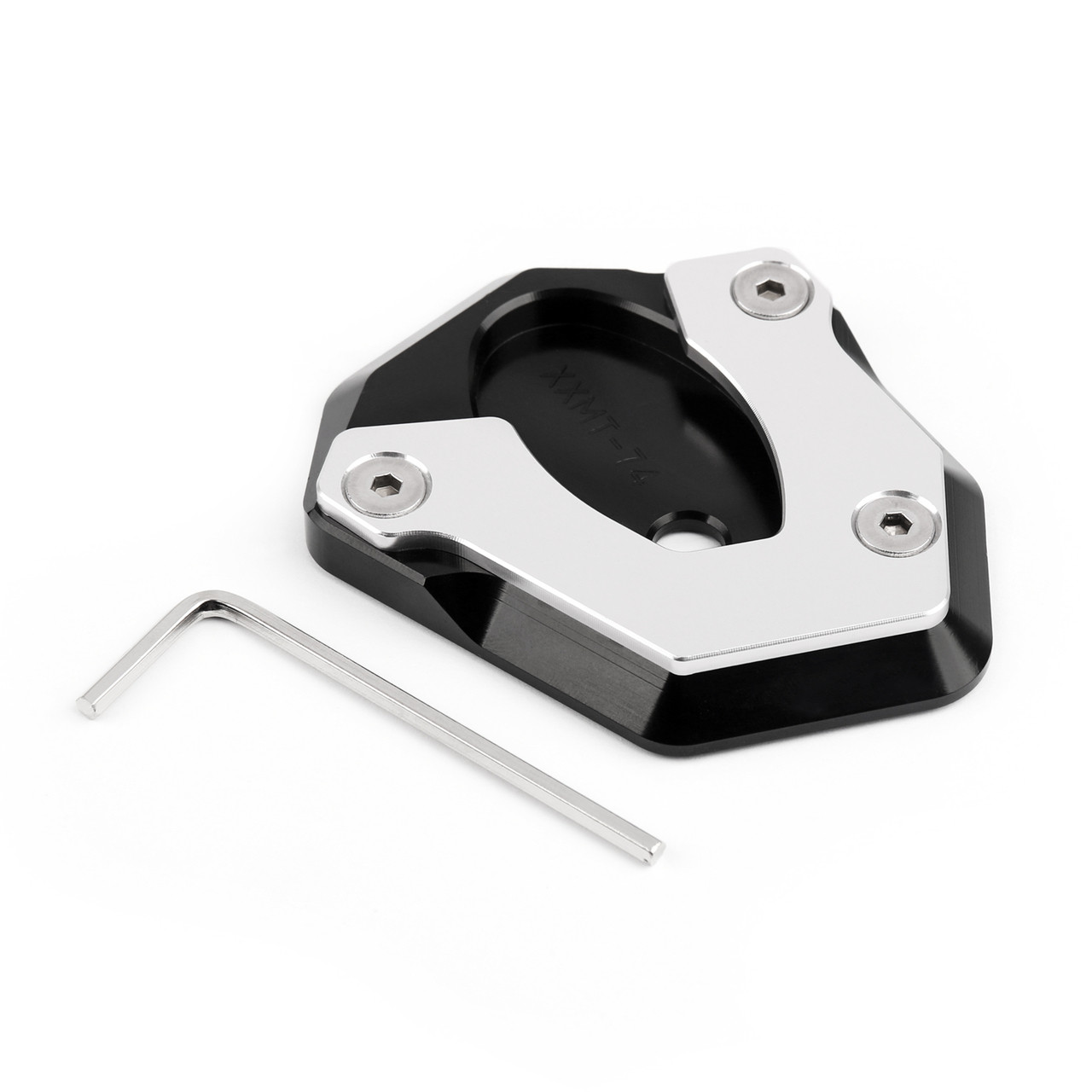 Side Pad Kickstand Stand Extension Plate Kawasaki Z650 Z900 (2017), Black