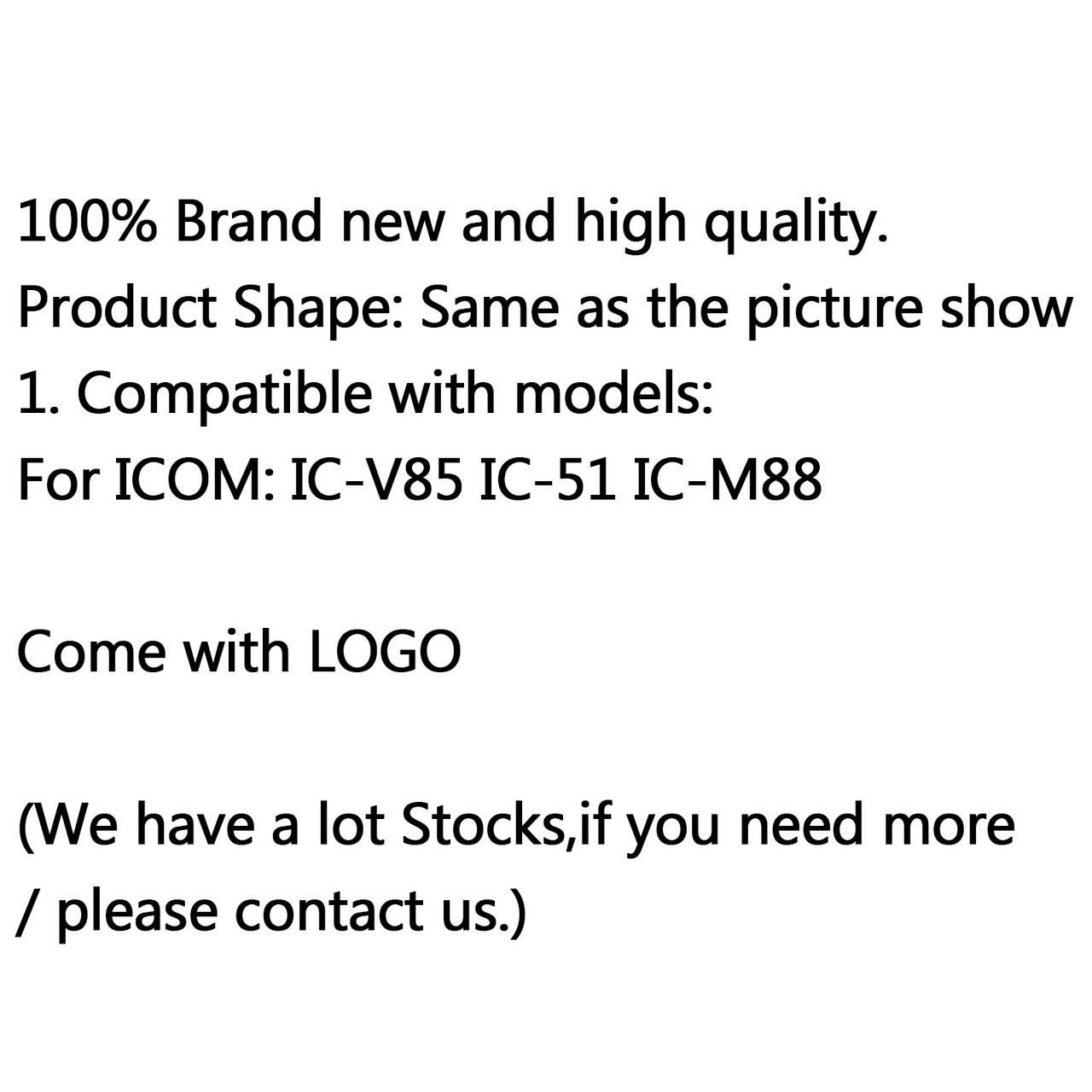 Mad Hornets 1PCS 7.4V 1700mAh BP-227 Battery Case Icom IC-V85 IC-51 IC-M88