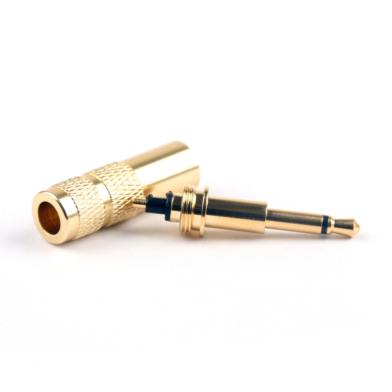 Mad Hornets 1PCS Upgraded 2.5mm Mono Jack Plug Connector Audio HD700 HE Oppo PM-1 PM-2, Gold