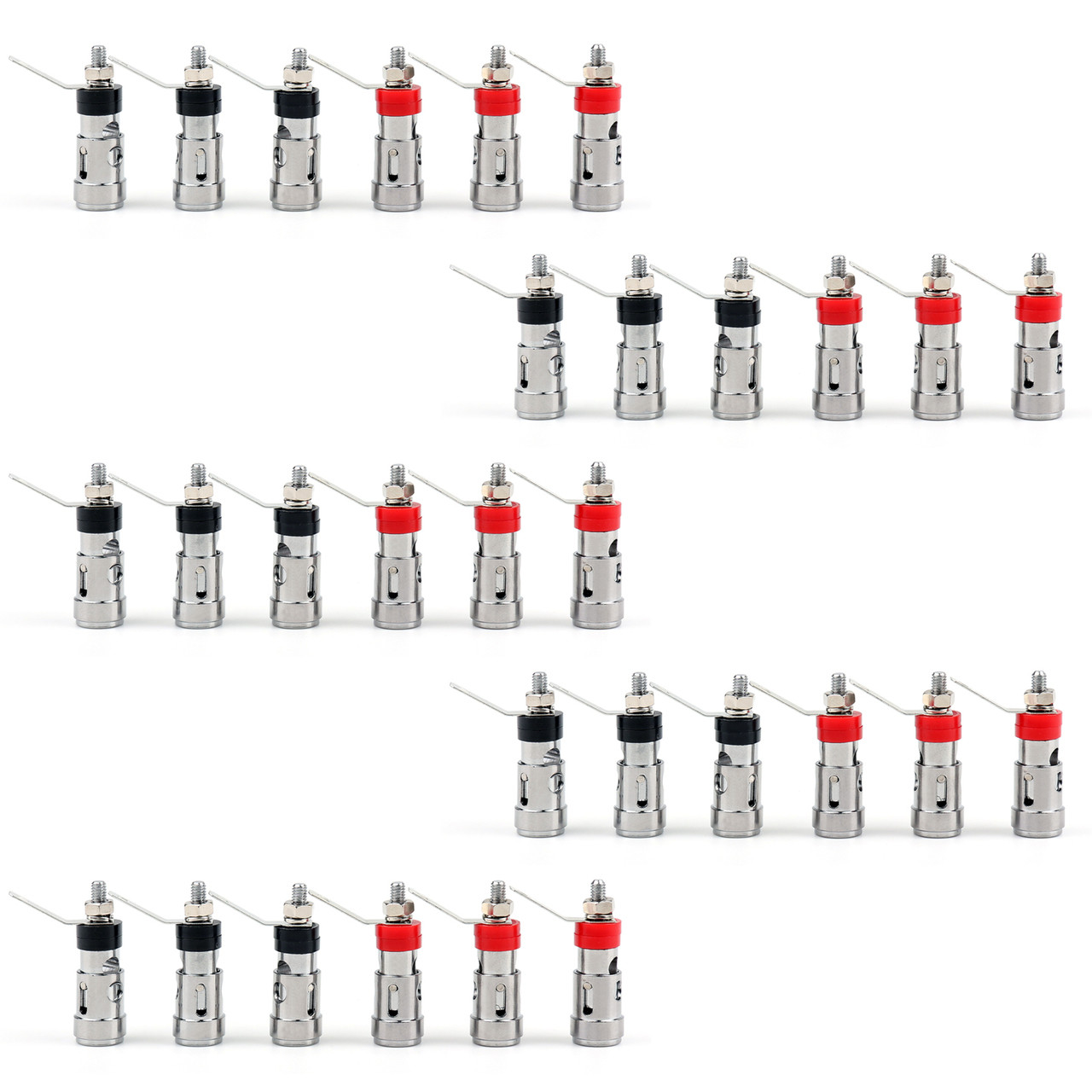 Mad Hornets 30PCS Copper Binding Post Audio Amplifier Terminal With Spring Inside
