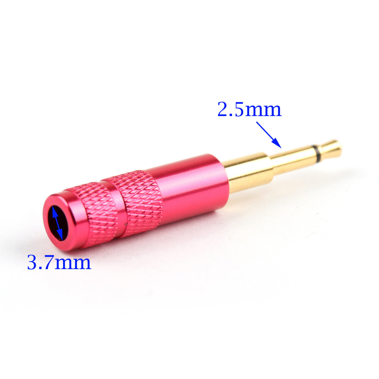 Mad Hornets 1PCS Upgraded 2.5mm Mono Jack Plug Connector Audio HD700 HE Oppo PM-1 PM-2, Red