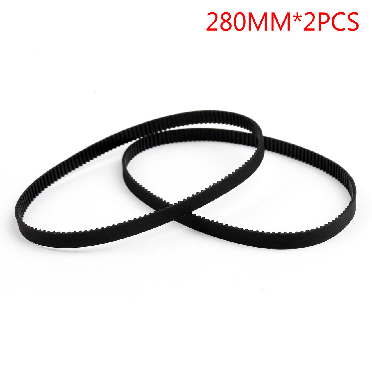 Mad Hornets 12PCs 280mm Timing Belt Closed Loop Rubber For 2GT 6mm 3D Printer