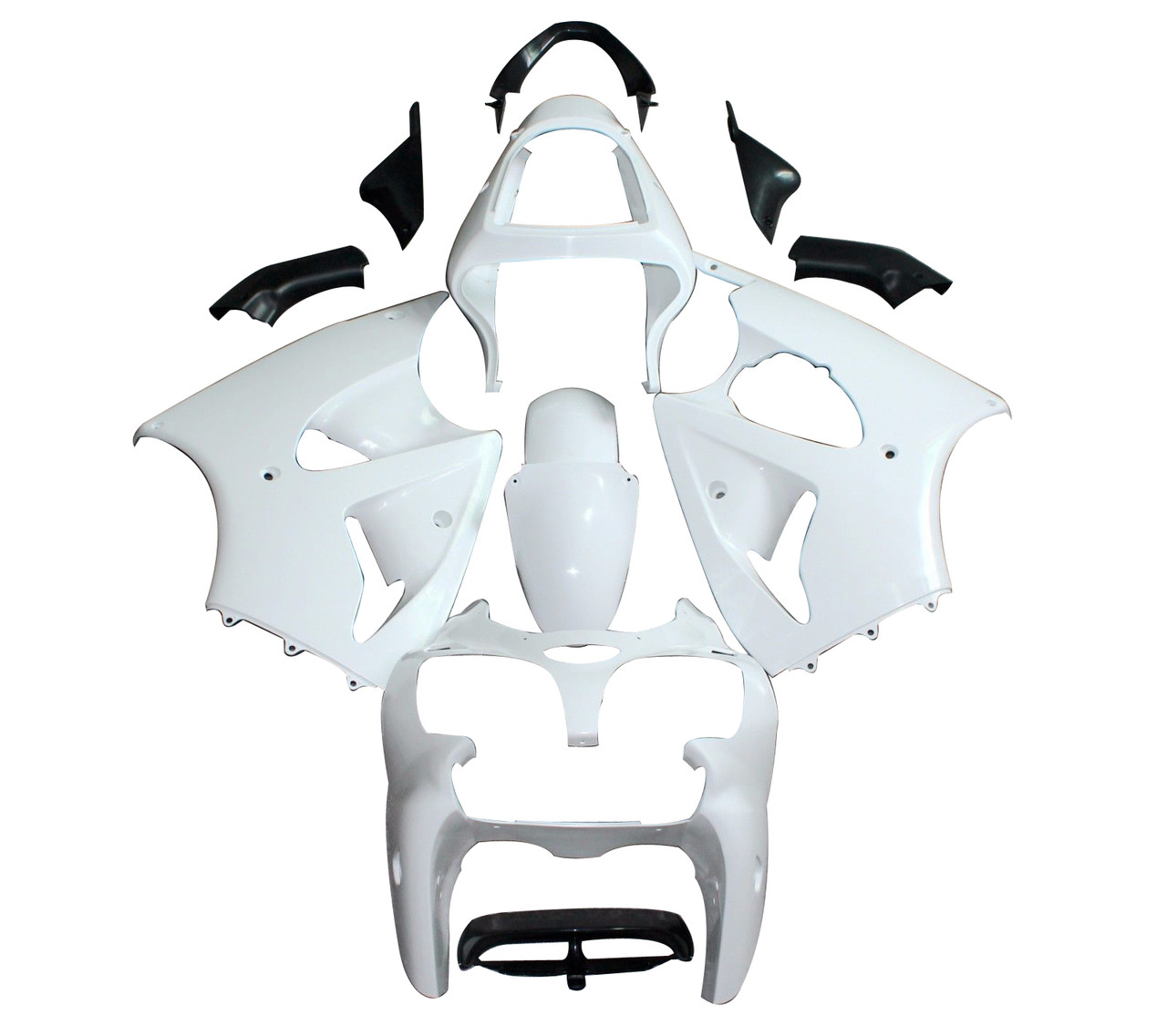 Bodywork Fairing Injection Unpainted for Kawasaki ZX6R  2000-2002 ZZR600 05-08