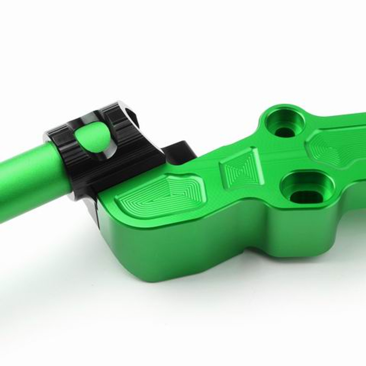 Clipon Adapter Plate 22mm Handlebar Kit For Kawasaki NINJA650R/ER-6F (06-16) Green (Grip-600-Green)