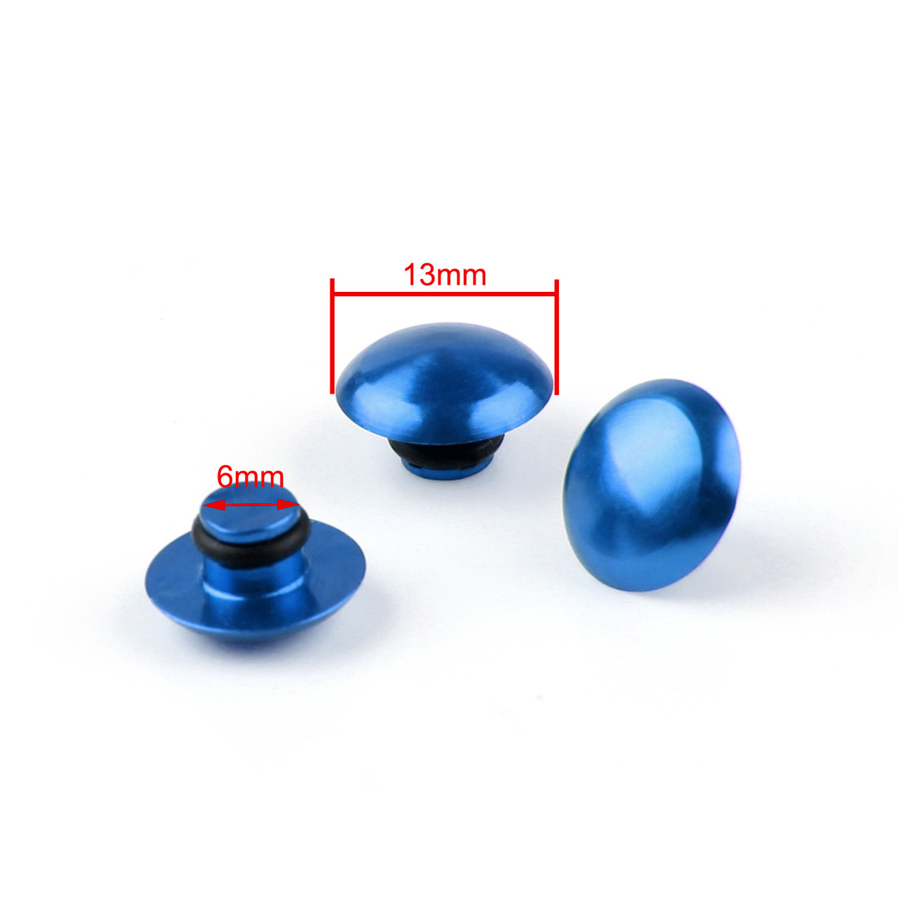 Hex Socket Bolt Screw Nut Head Cover Cap M8 8MM Universal, Blue