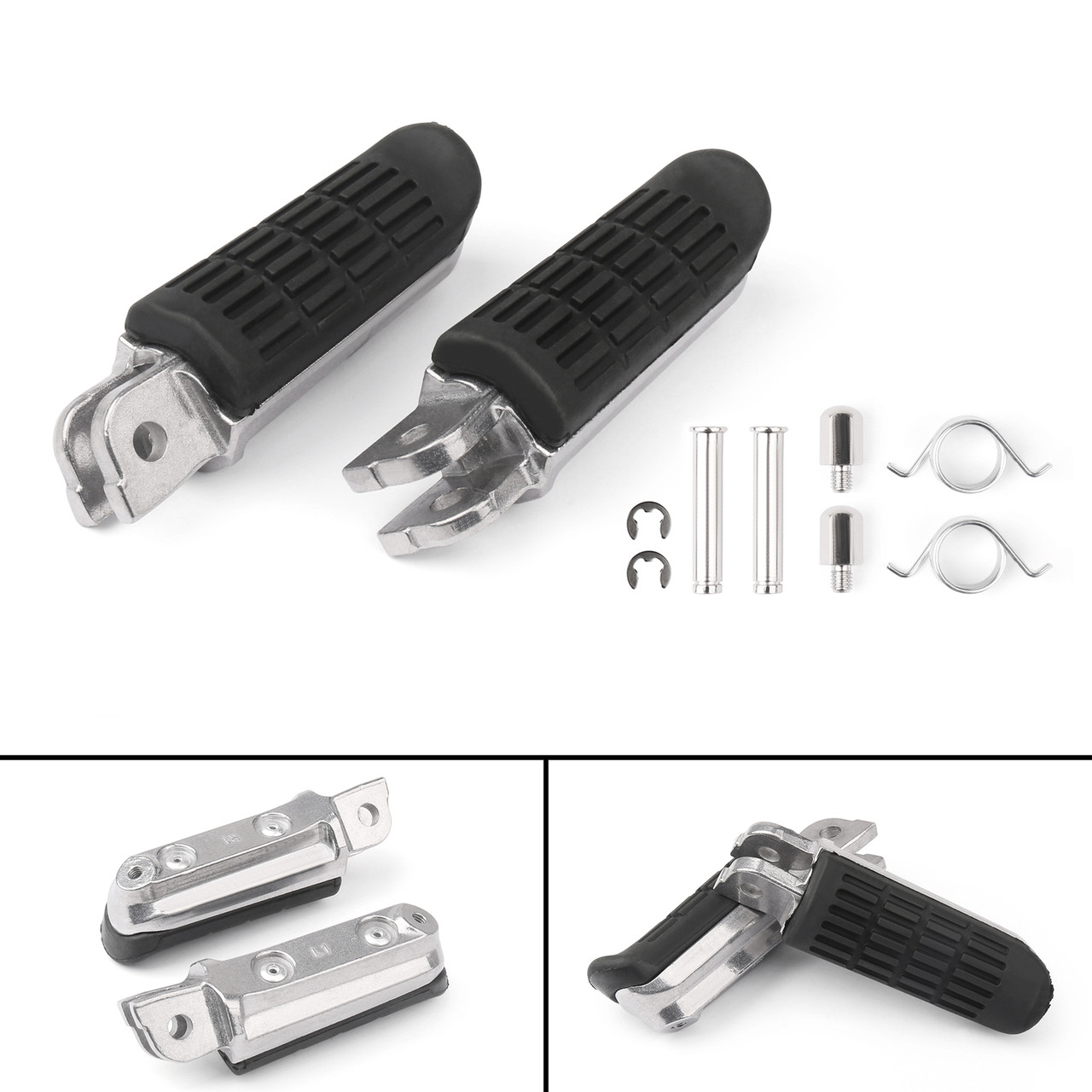 Front Footrest Foot Pegs For Honda VT250 Spada MC20 (88-90) VTR250 MC33 (97-09) CB-1 CB400F (89-91) CB400 CB400SF Superfour (92-98)