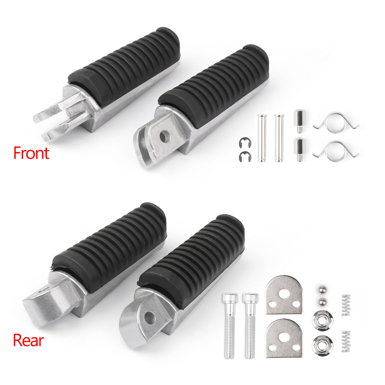 Footrest Foot Pegs Front Rear For Yamaha FZ8-N FZ8-S (11-13) FZ400 (97-98) FZR6 (14) FZ6R (09-13) FZS600 FAZER (98-00) SRV250 (92-97)