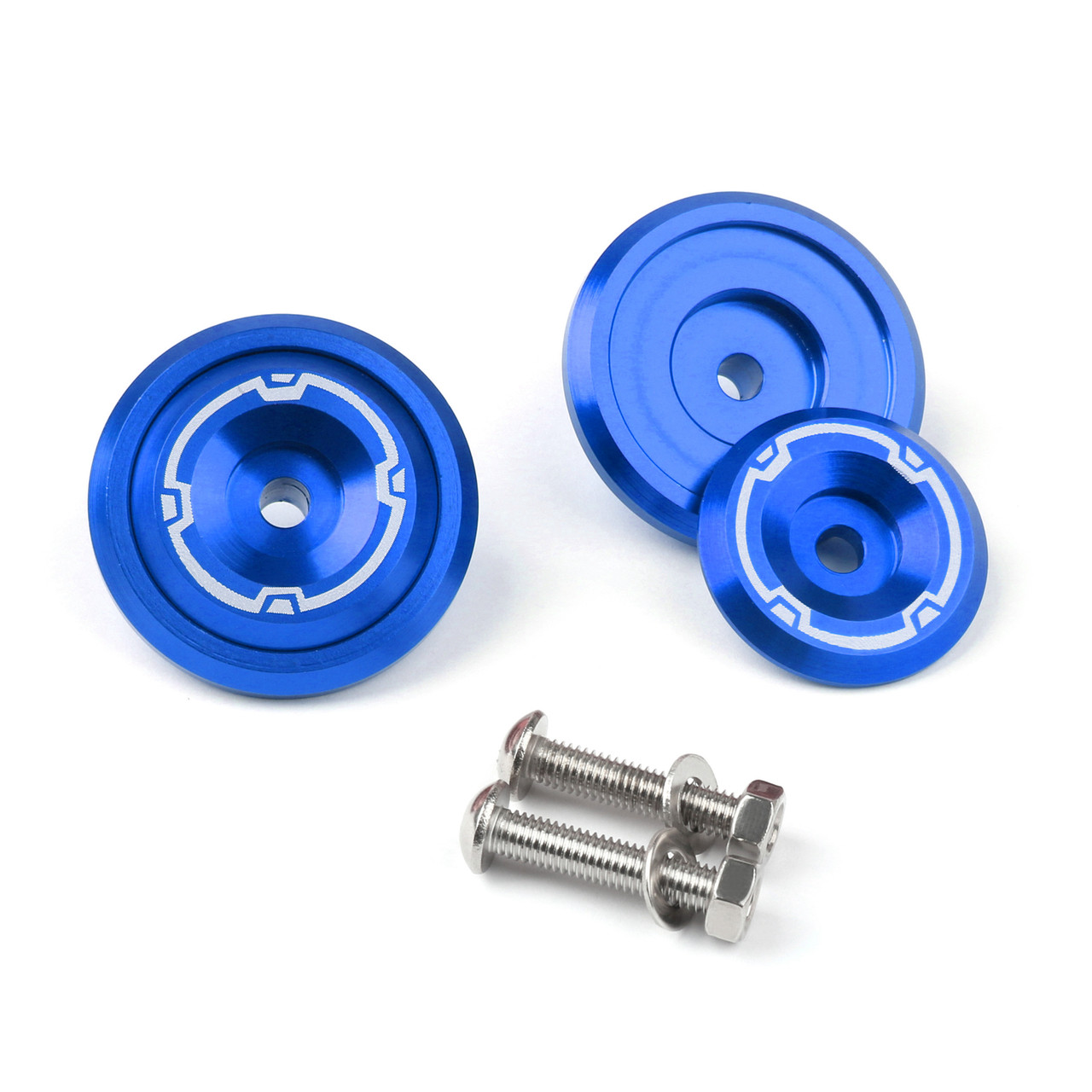 CNC Frame Hole Cover Page Hole Cap Cover Plug Bolt Kit For Kawasaki Z900 (2017-2020) Blue