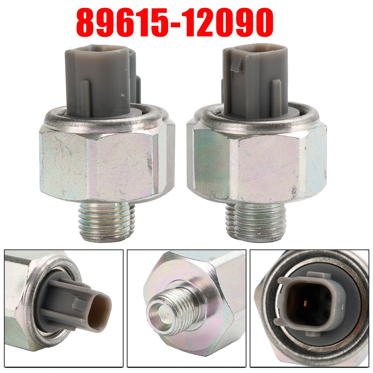 。 2PCs Knock Sensor 89615-12090 For Toyota Avalon (00-04) Camry (99