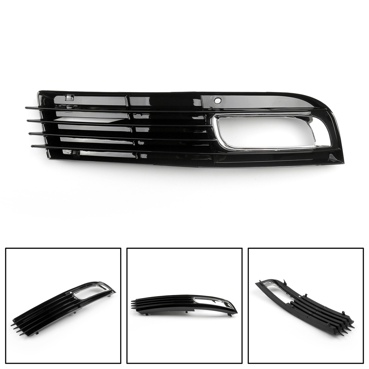 ABS Front Lower Fog Light Bumper Grille Pair For Audi A8 Quattro 2008-2010 Right