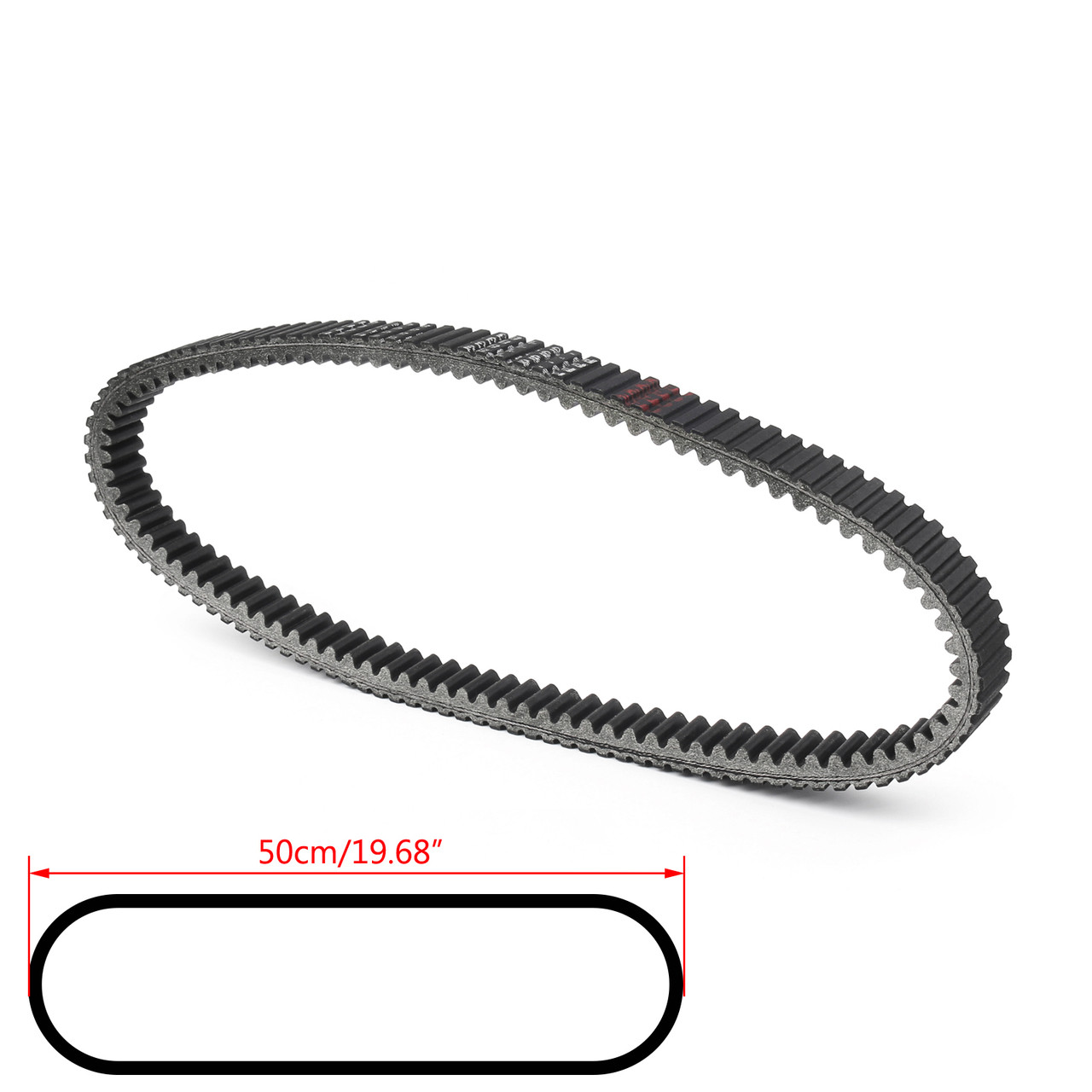 Drive Belt 59011-1057 For Kawasaki KAF620 Mule 2500 D1/C1-C6 (90-00) 2510 4X4 A1-A6, 2520 Turf (94-00) Black