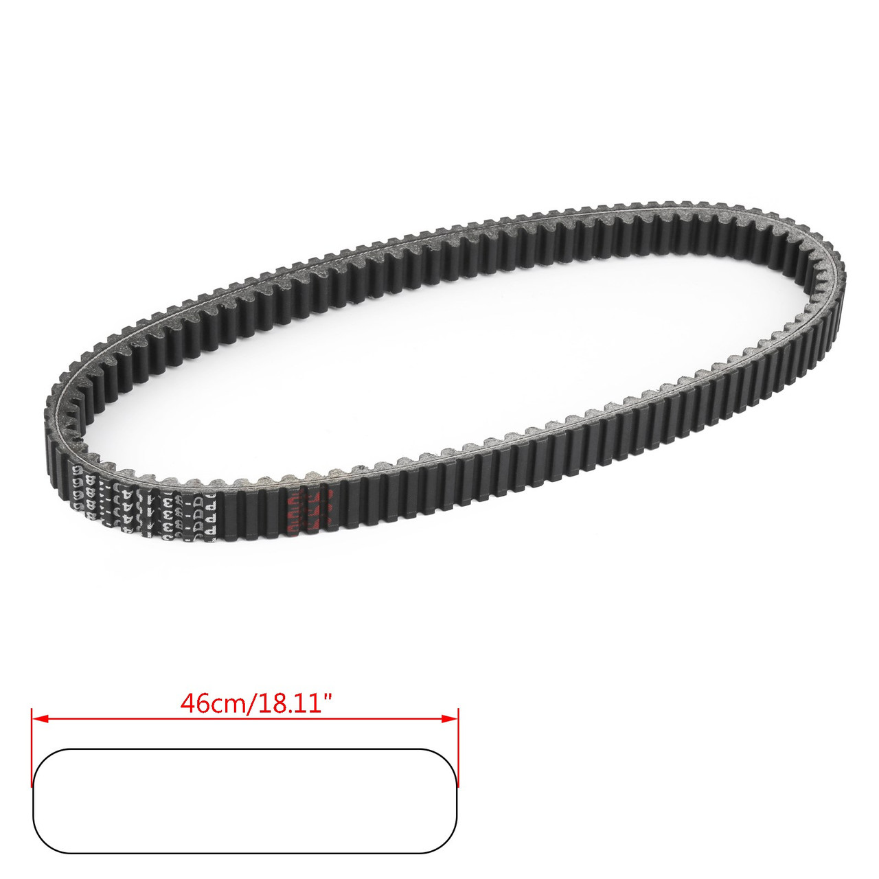Drive Belt For Peugeot Geopolis 400 ABS Urban 400, Peugeot Satelis 400 500 ABS RS, Geopolis 500 Premium 500, Black